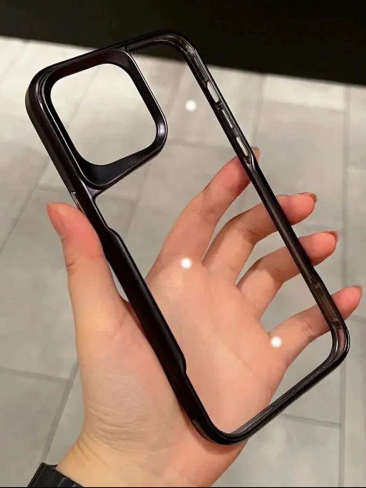 Black plated phone case design